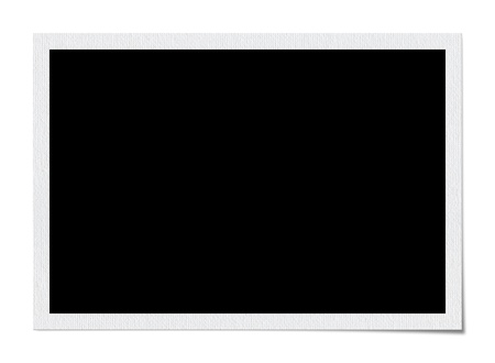 Blank picture frame isolated on white backgroundの写真素材