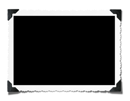 Blank Photo  Isolated on white  の写真素材