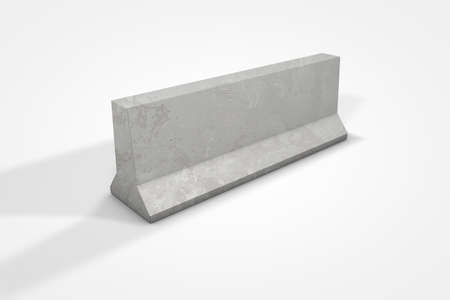 Prefabricated concrete materials, cement tubes on white background 3d illustrationの写真素材