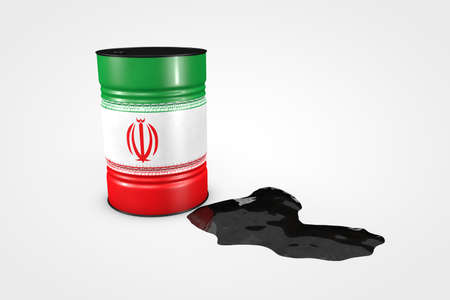 Group of oil barrels from countries of the world isolated on a white background, 3D illustrationの写真素材