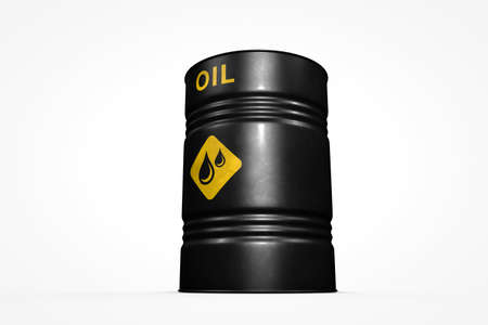 Group of oil barrels from countries of the world isolated on a white background, 3D illustrationの写真素材