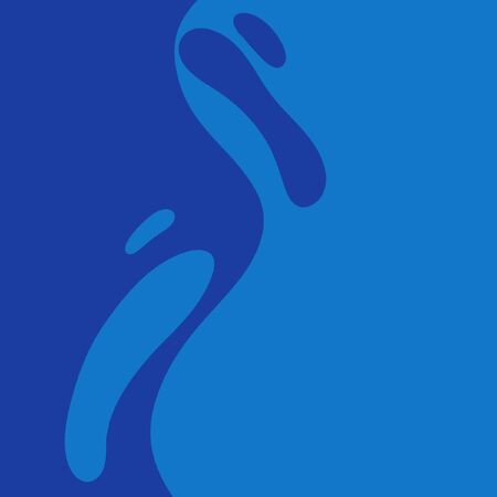 Textural blue background. Abstraction for the banner. Abstract drops and bubbles. The waves are blue and blue. Texture for the picture.の写真素材