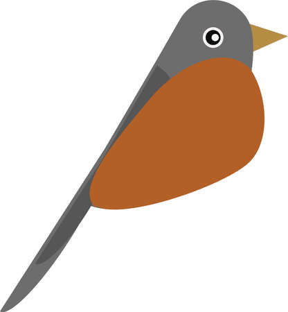 bird bullfinch icon. animal with wingsのイラスト素材