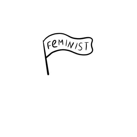 Hand drawn vector doodle illustration of a banner.の写真素材