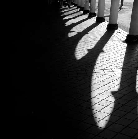 playing with lightの写真素材