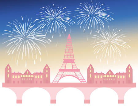 parisian celebrationのイラスト素材