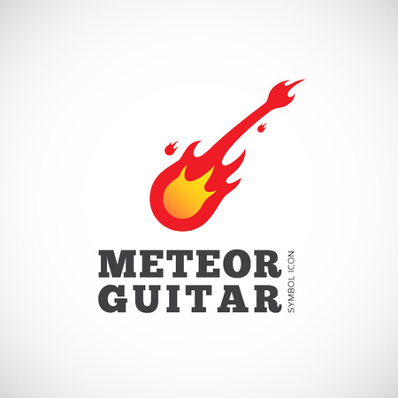 Meteor Guitar Concept Symbol Icon のイラスト素材