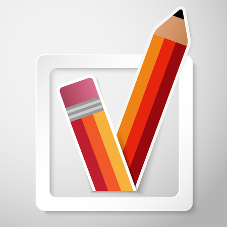 Vector Paper Check Box Backgroundのイラスト素材