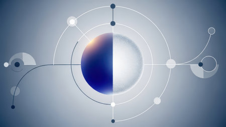 Abstract background image with social connection concept. 3d rendering toned imageの素材