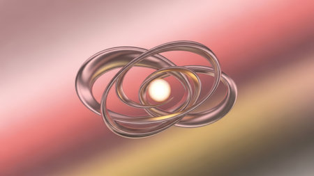 3d illustration of abstract geometric composition,digital artwork for creative graphic designの素材