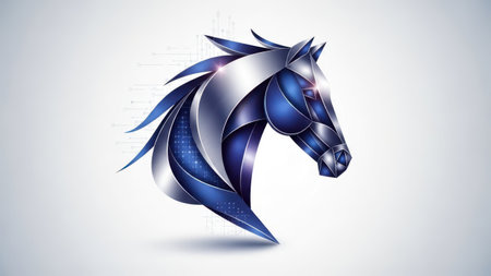 Horse head, abstract vector background. Vector illustration eps 10の素材
