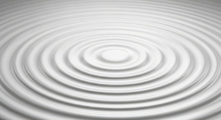 White ripples in water. 3d rendering, 3d illustration.の素材
