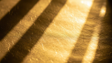 Shadows on a golden background. Selective focus. Toned.の素材