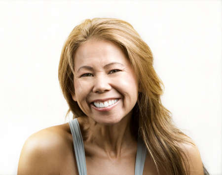 Pretty ethnic woman with an easy smile