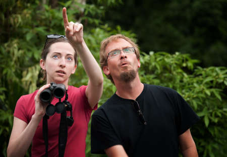 European and American tourists in Costa Rica