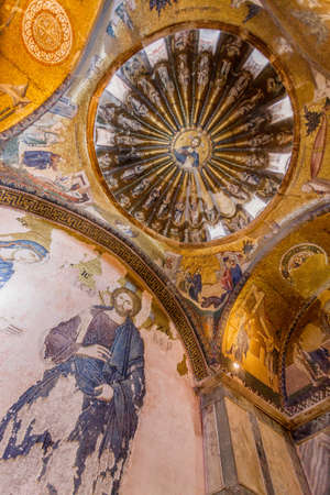 Jesus Mosaic in Istanbul Chora Churchのeditorial素材