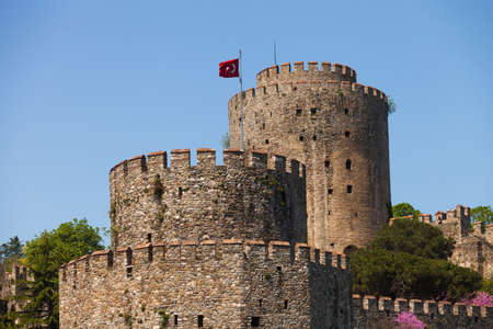 Rumelian Castle along the Bosphorus in istanbulのeditorial素材