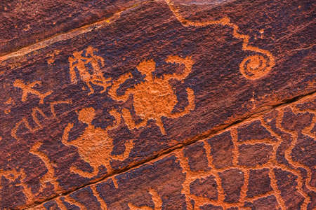 Petroglyph turtles in Sinaguan style petroglyphの写真素材