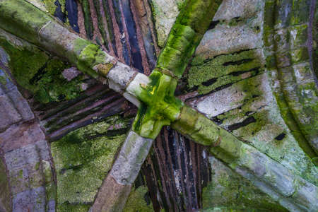 Detail from the nunnery on the island of Ionaの写真素材