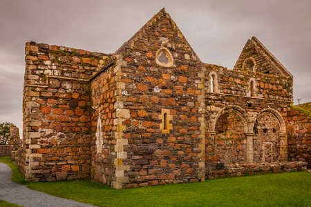 Exterior of the nunnery on the island of Ionaの写真素材