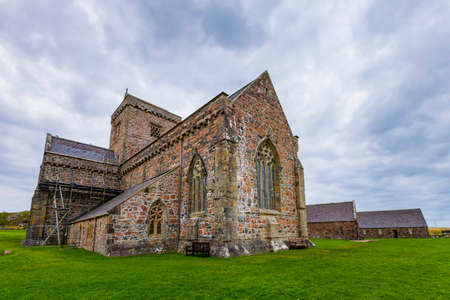 Iona Abbey exterior viewのeditorial素材