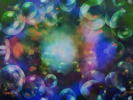 A dense background of multicolored bubbles, it 's an abstract textured image, of a fantastic cloud...