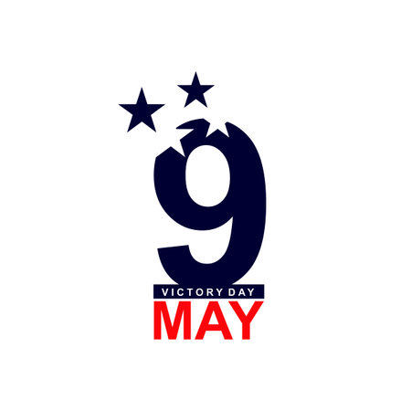 9th may holiday poster. Anniversary of Victory in Great Patriotic War.のイラスト素材