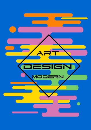 colorful abstract background, modern style. vector illustration of stylized card.のイラスト素材