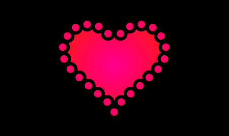 heart shape icon vector illustration designのイラスト素材