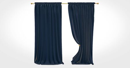 curtains with a black background 4kの写真素材