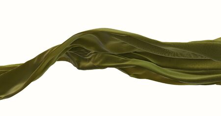 Closeup of rippled silk fabricの写真素材