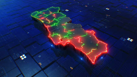 Portugal map digital background 4kの写真素材