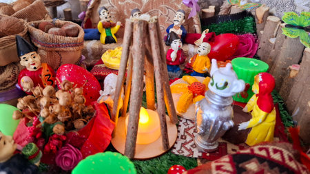 Nowruz holiday greeting card. Novruz bayram backgroundの写真素材