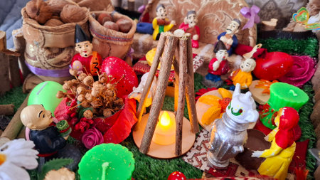 Nowruz holiday greeting card. Novruz bayram backgroundの写真素材