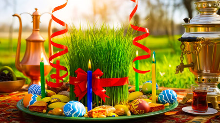 Novruz Holiday Semeni: Symbol of Spring and New Beginningsの写真素材