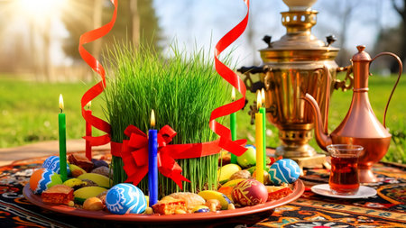 Novruz Holiday Semeni: Symbol of Spring and New Beginningsの写真素材