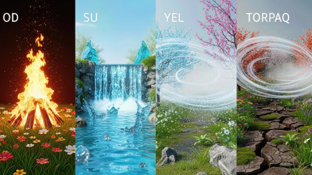 composed of Earth and the other four basic elements. Generative AI