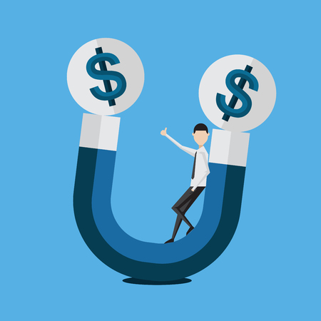 success money, business marketing concept, vector illustrationのイラスト素材