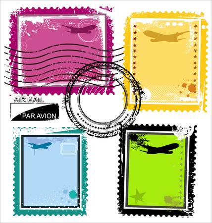 Grunge Stampsのイラスト素材