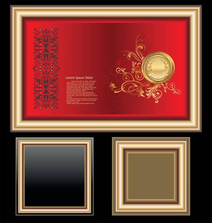 Golden Frameのイラスト素材