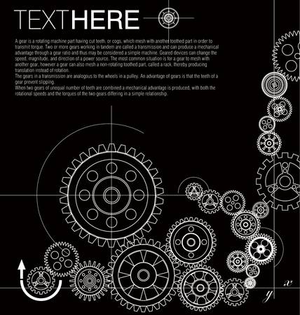 Gears Backgroundのイラスト素材