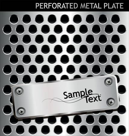 Perforated metal backgroundのイラスト素材
