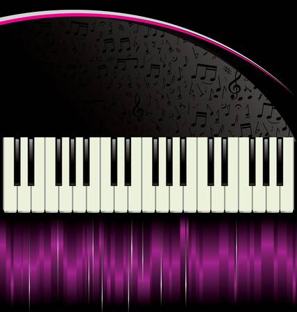 Piano - purple backgroundのイラスト素材