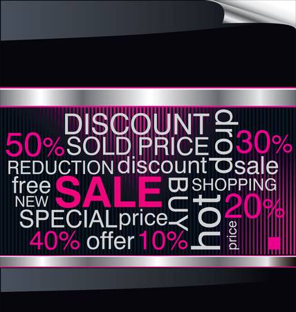 SALE. Word collage on modern backgroundのイラスト素材