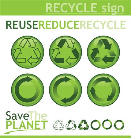 Recycle signsのイラスト素材