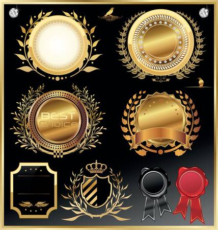 Elegant luxury labelsのイラスト素材