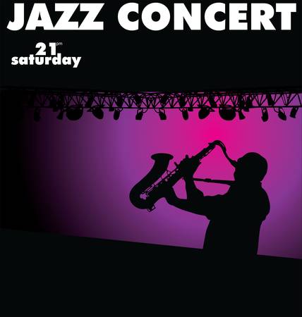 Jazz concert wallpaperのイラスト素材