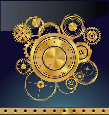 Abstract gear backgroundのイラスト素材