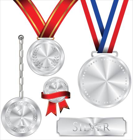 Illustration Of Silver Medalのイラスト素材