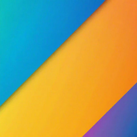 abstract background with diagonal stripes in blue, orange and yellow colorsの素材